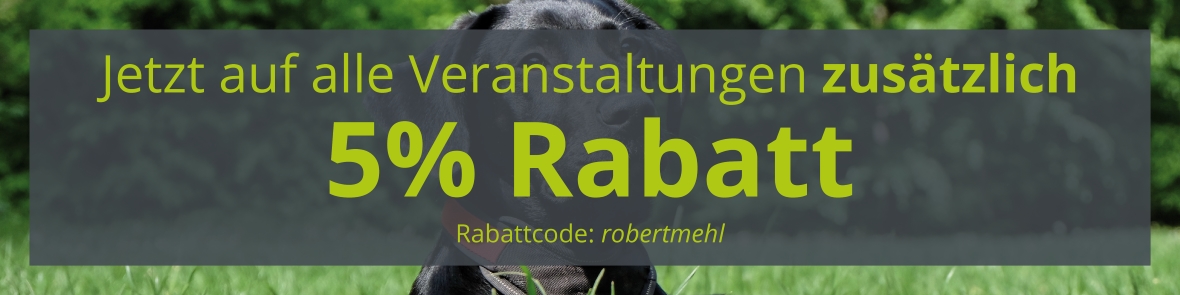 5% Rabatt auf alle Veranstaltungen 5% Rabatt auf alle Veranstaltungen